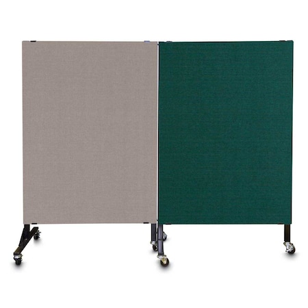 United Visual Products Enclosed Corkboard, 3 Door, 96"x48", 4" Fra UV3420-WHITE-COBACC